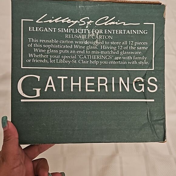 Libbey Wine Glasses Set Of 12 Clear - Picture 9 of 16